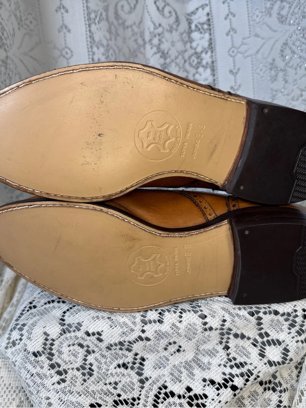 Allen Edmonds Cognac Brown Brogue Cap-Toe Oxfords